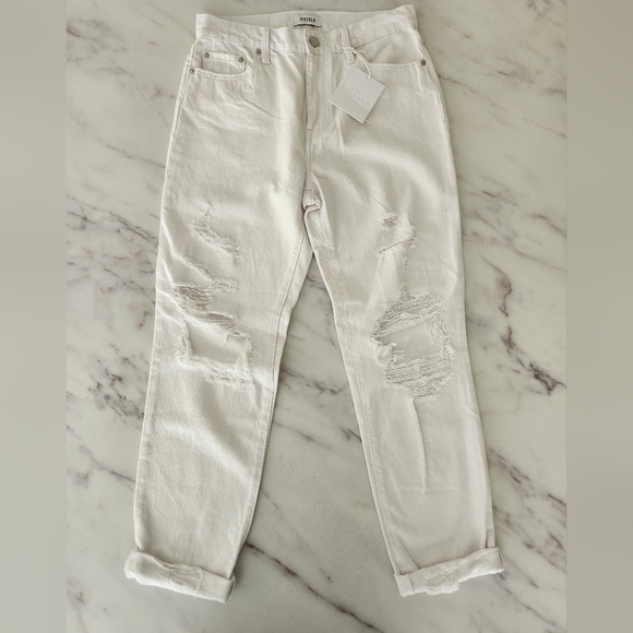 PISTOLA Presley High Rise Relaxed Roller Jeans Anthropologie NWT - Picture 5 of 11